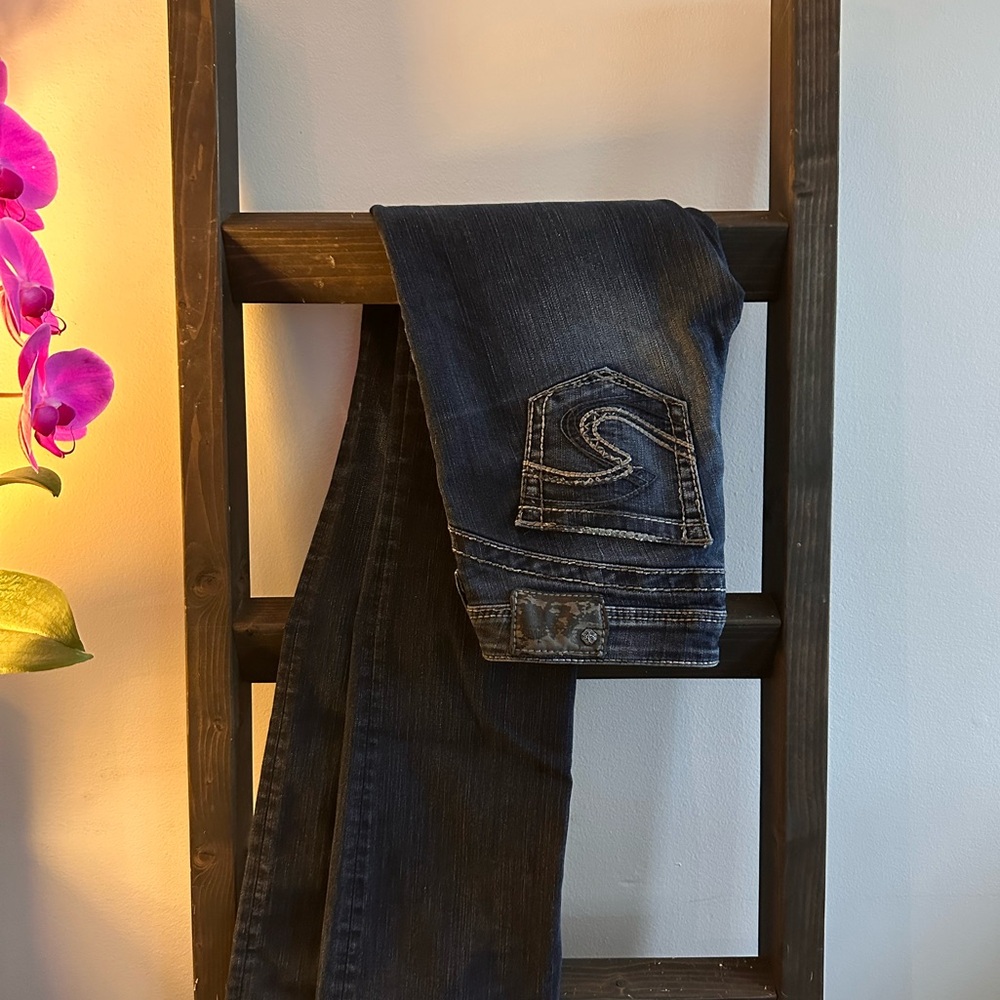 Silver Tuesday 16 1/2 Low-rise Dark Blue Jeans